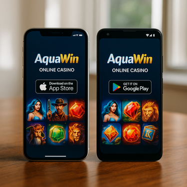 AquaWin Casino - iOS Android Apps - Browser Optimized Gaming