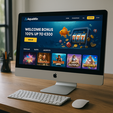 AquaWin Casino - Desktop Interface Design - Nederlands Online Casino