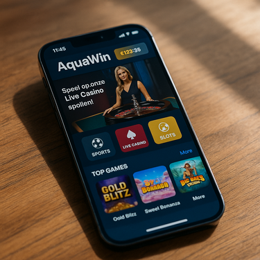 AquaWin Casino - Mobile Gaming Experience - iOS Android Compatible